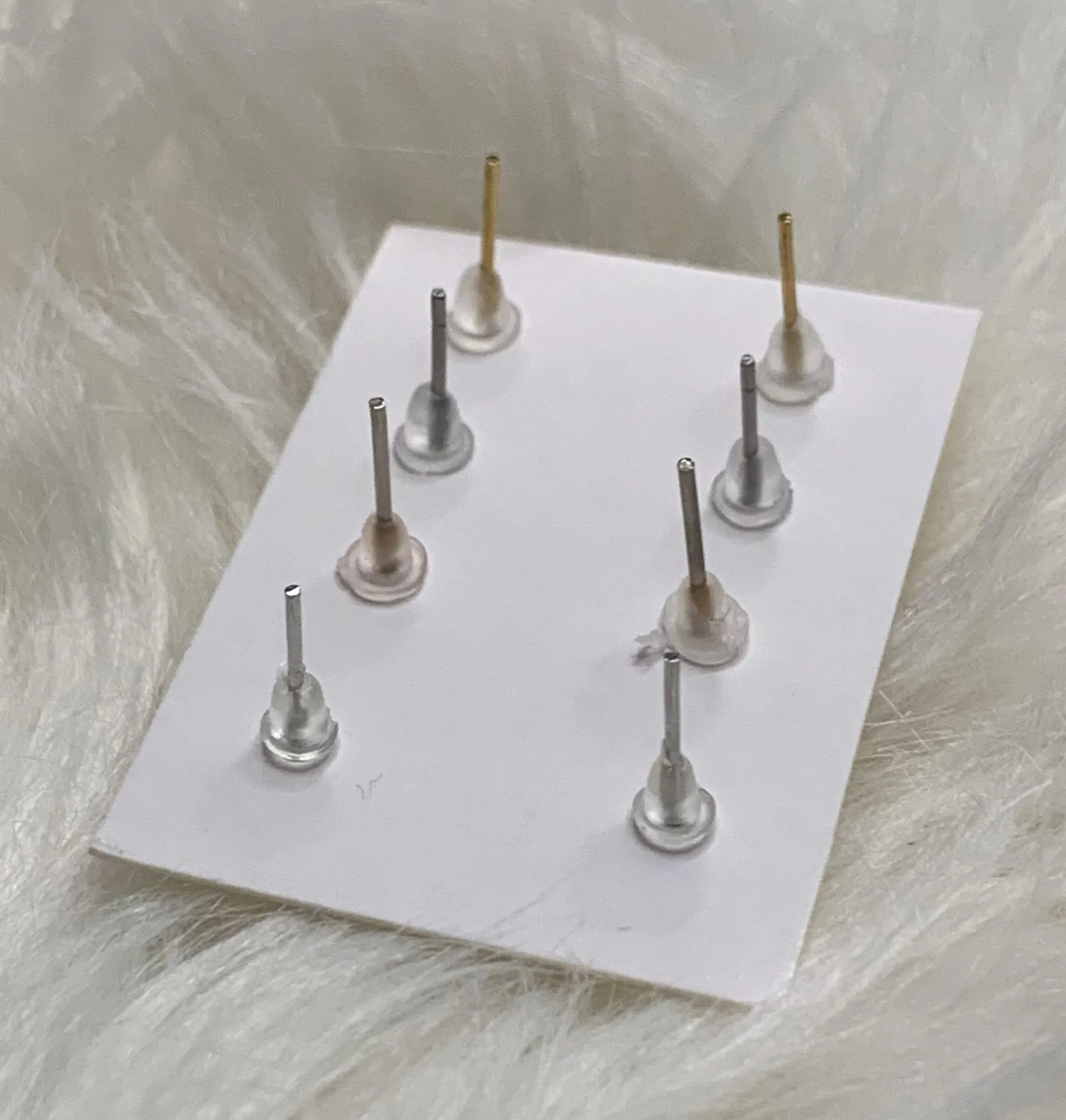 NWOT Gold/Rose Gold Pearlescent Earrings Multiple - Image 5