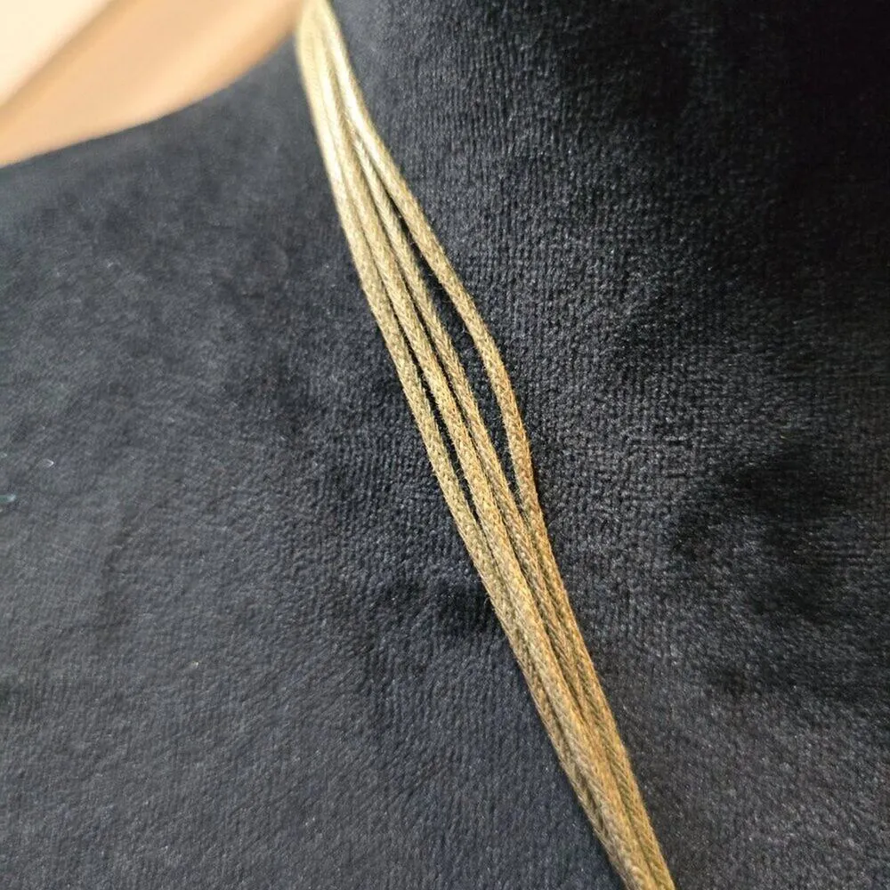 Womens Beach Fashion Purple Island Flower Heart Glass Tan Cord Pendant Necklace - Image 5