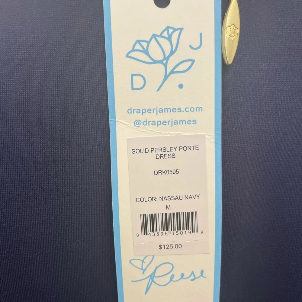 Solid Persley Ponte Dress Blue Navy - Image 8