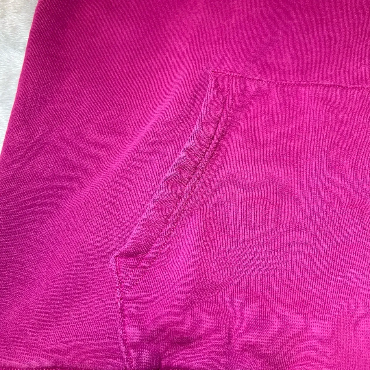 American Eagle Hoodie Womens Large Pink Pullover Logo‎ Drawstring Sporty Preppy - Image 6