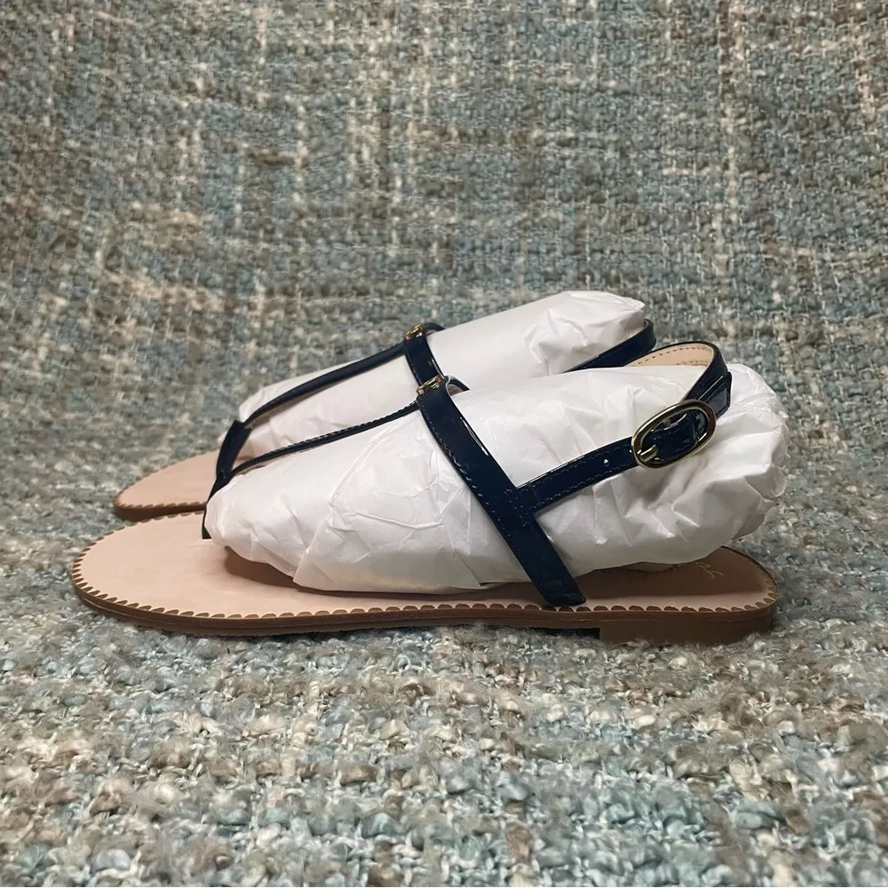 Lilly Pulitzer Rita Sandal in True Navy 6 - Image 3