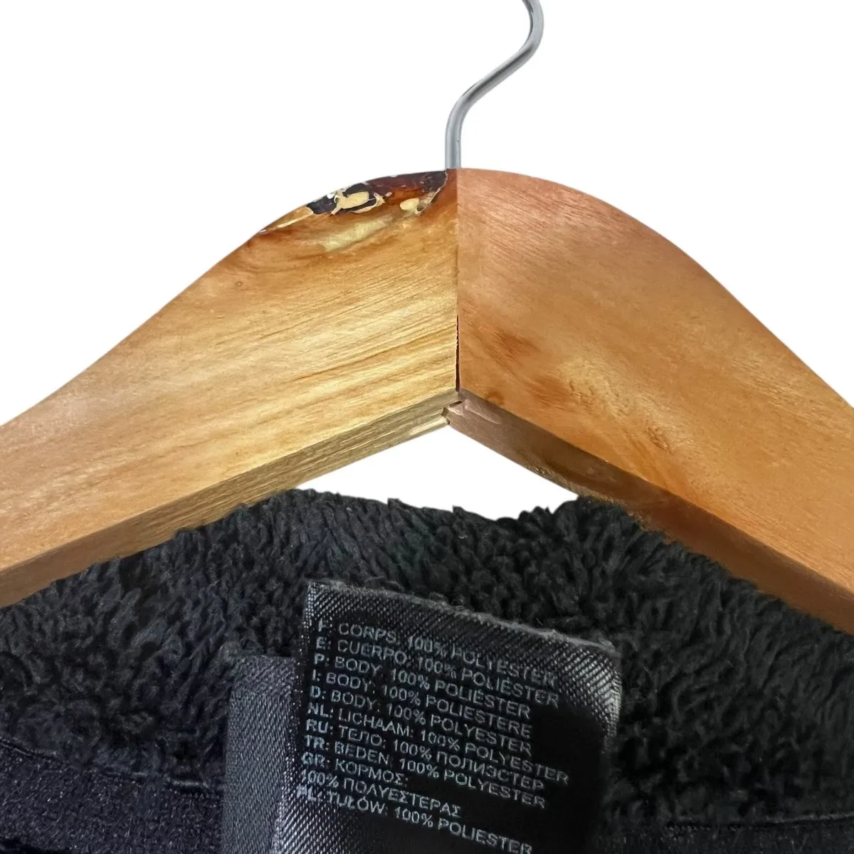 The North Face Fuzzy Full Zip Fleece Jacket Womens M Black Cozy Outdoor - Image 9