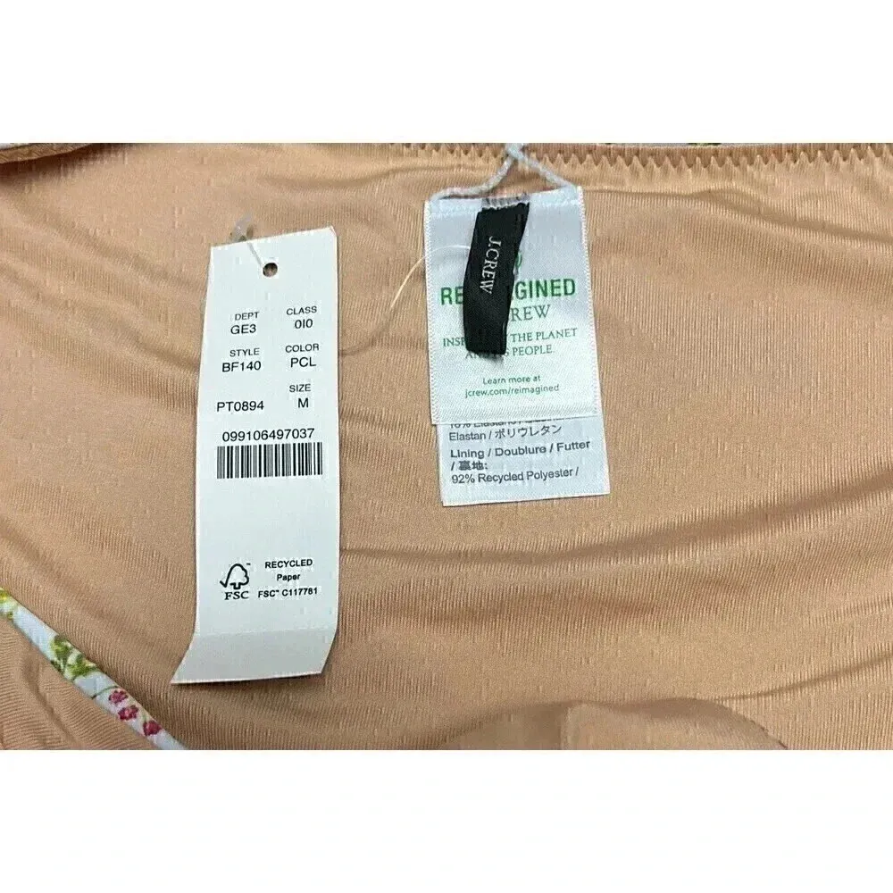 J. Crew  Bikini Bottom Cloud Meadow Floral Bottom Size Medium NWT - Image 2