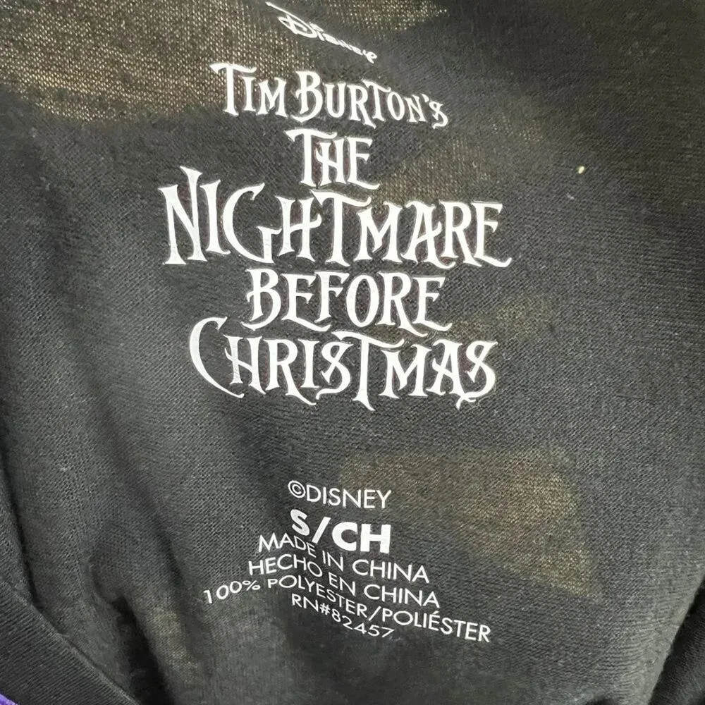 Disney Nightmare Before Christmas Women's 3/4 Sleeve Dorm Nightgown Size Small - Image 4