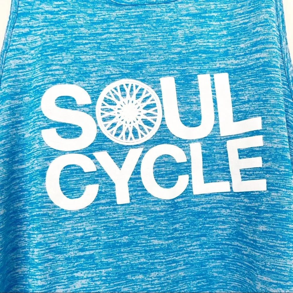 Nike Dri Fit Soul Cycle Blue Tank Top Sz M - Image 2