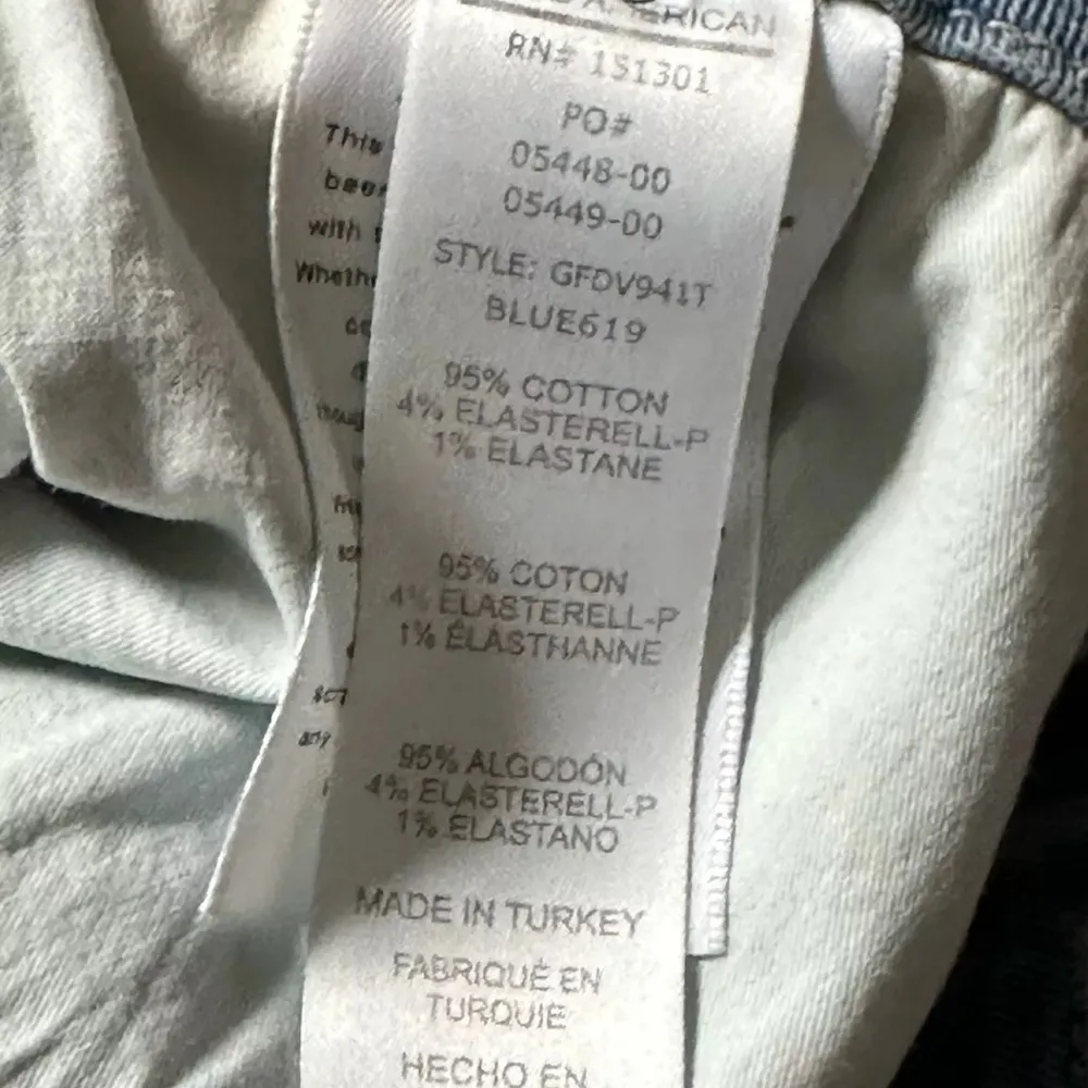 Good American Good Legs Flare Ripped High Waist Deep V Jeans Size: 15 New 33 - Image 7