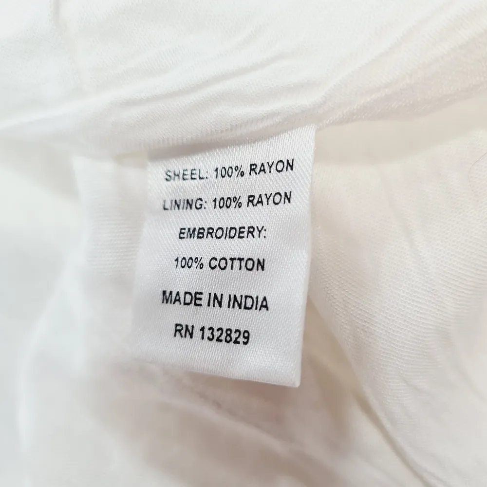 LPA Gabriella Eyelet Maxi Dress in Coconut Milk - Image 7