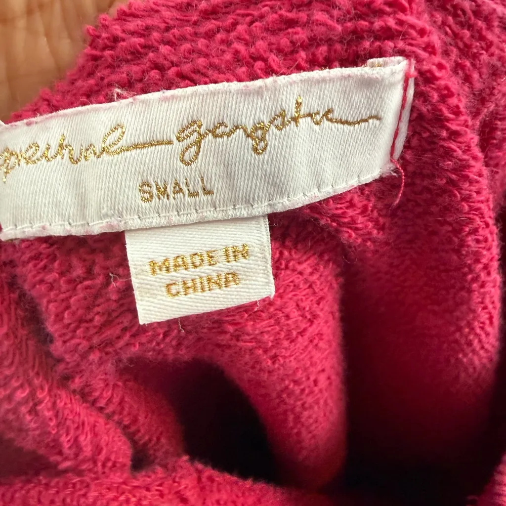 Spiritual Gangster x Peloton Graphic Crewneck Sweatshirt in Berry Pink Size S - Image 5