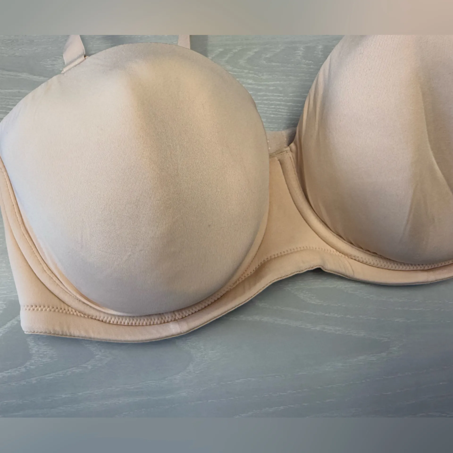 WACOAL 854119 Women Size 40DD Red‎ Carpet Full Figure Strapless Bra New Nude - Image 2