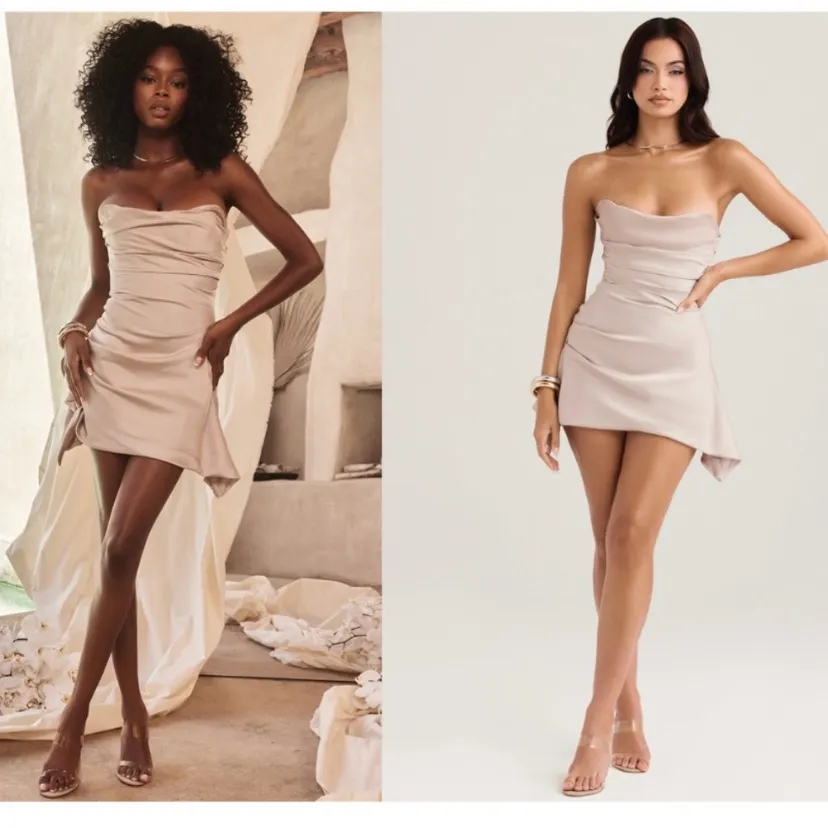 HOUSE OF CB 'Jasmine' Oyster Draped Strapless Corset Dress/Size S NWOT - Image 13