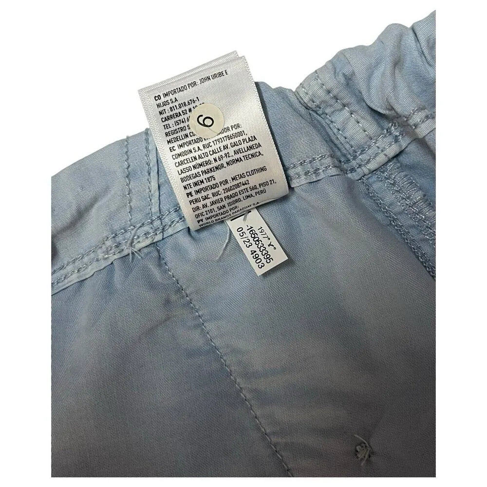 New Old Navy Pants Womens S Parachute Stretch High Waist Ankle Joggers Blue - Image 12