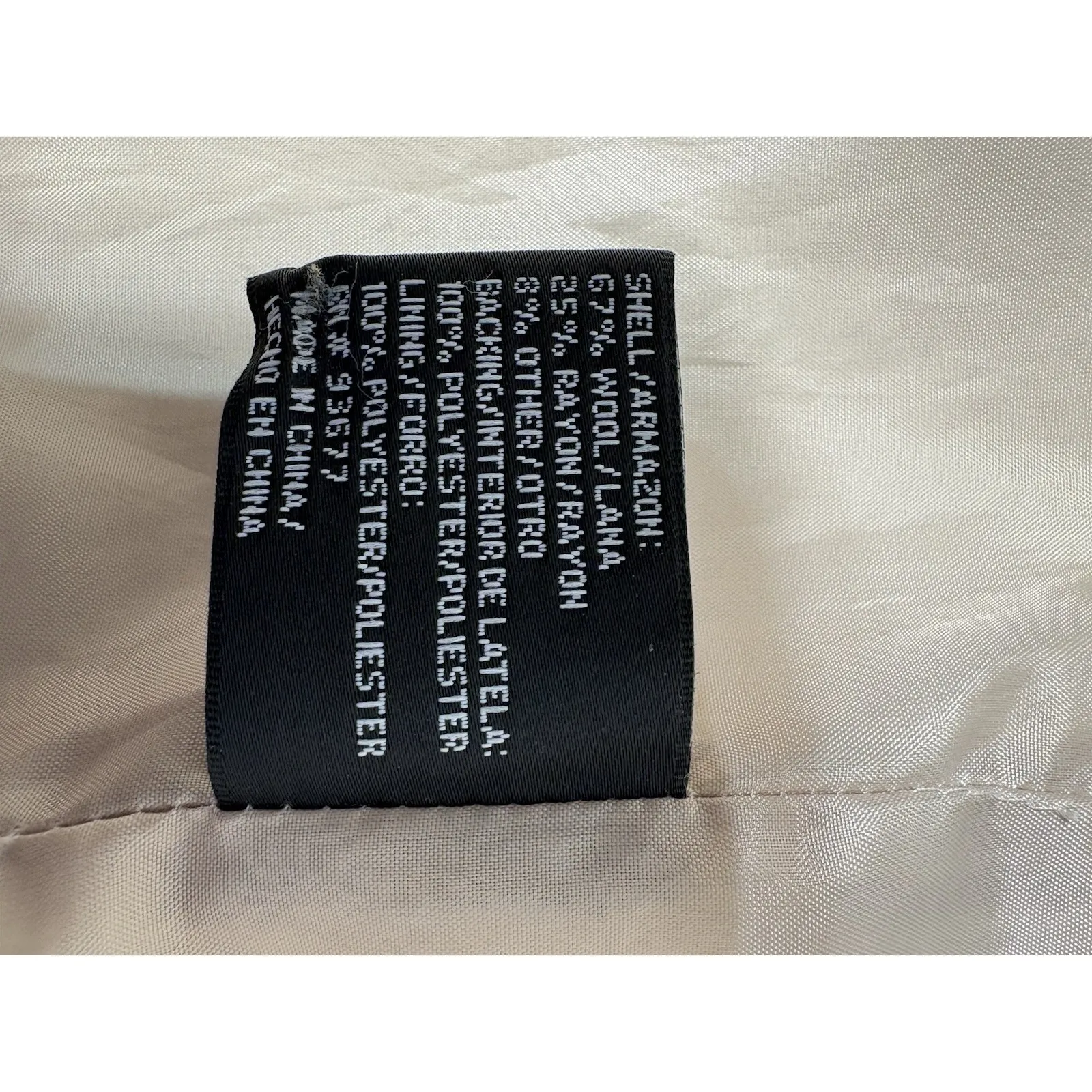 East‎ 5th Women's Wool Blend Coat Size 3Xl Beige Button Front Mid Length Pockets - Image 4