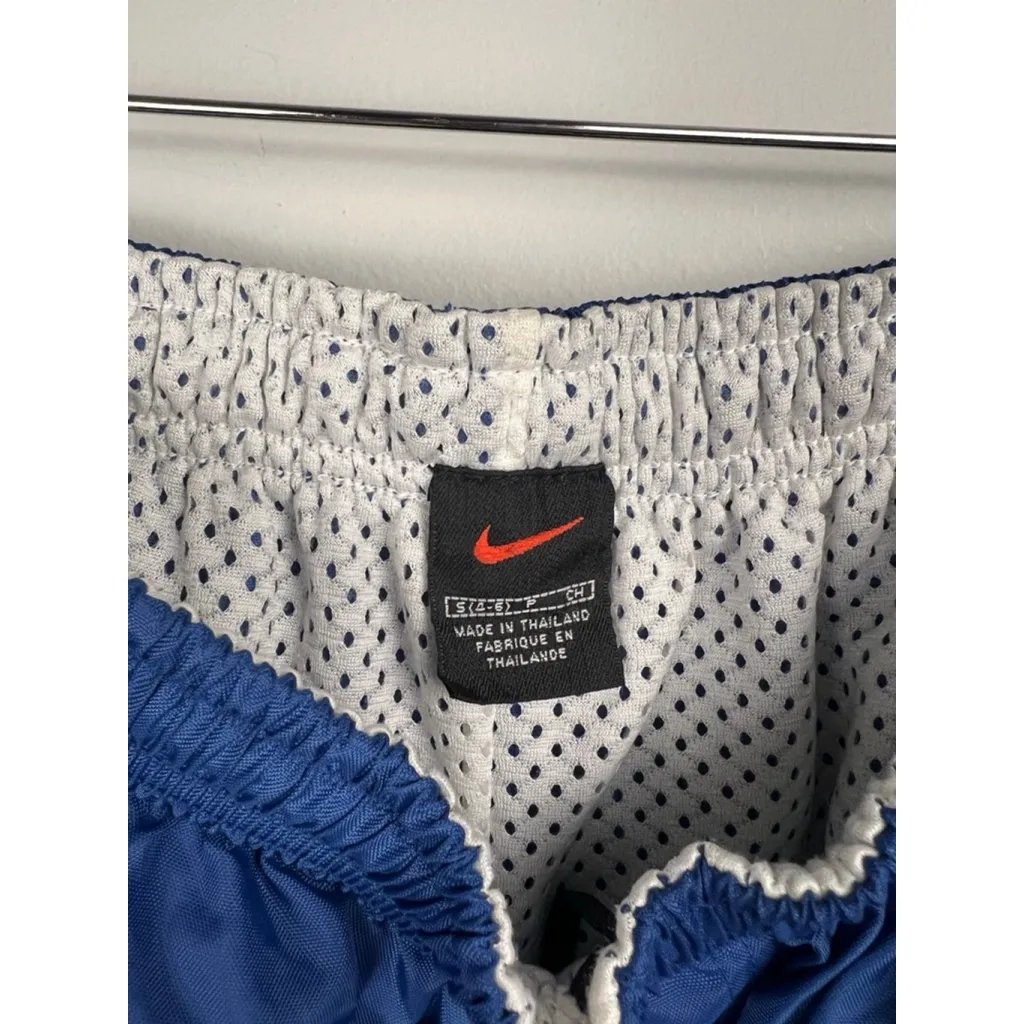Vintage mid to late 90s Unisex Nike Track Pants Blue/White Size S. Streetwear - Image 2