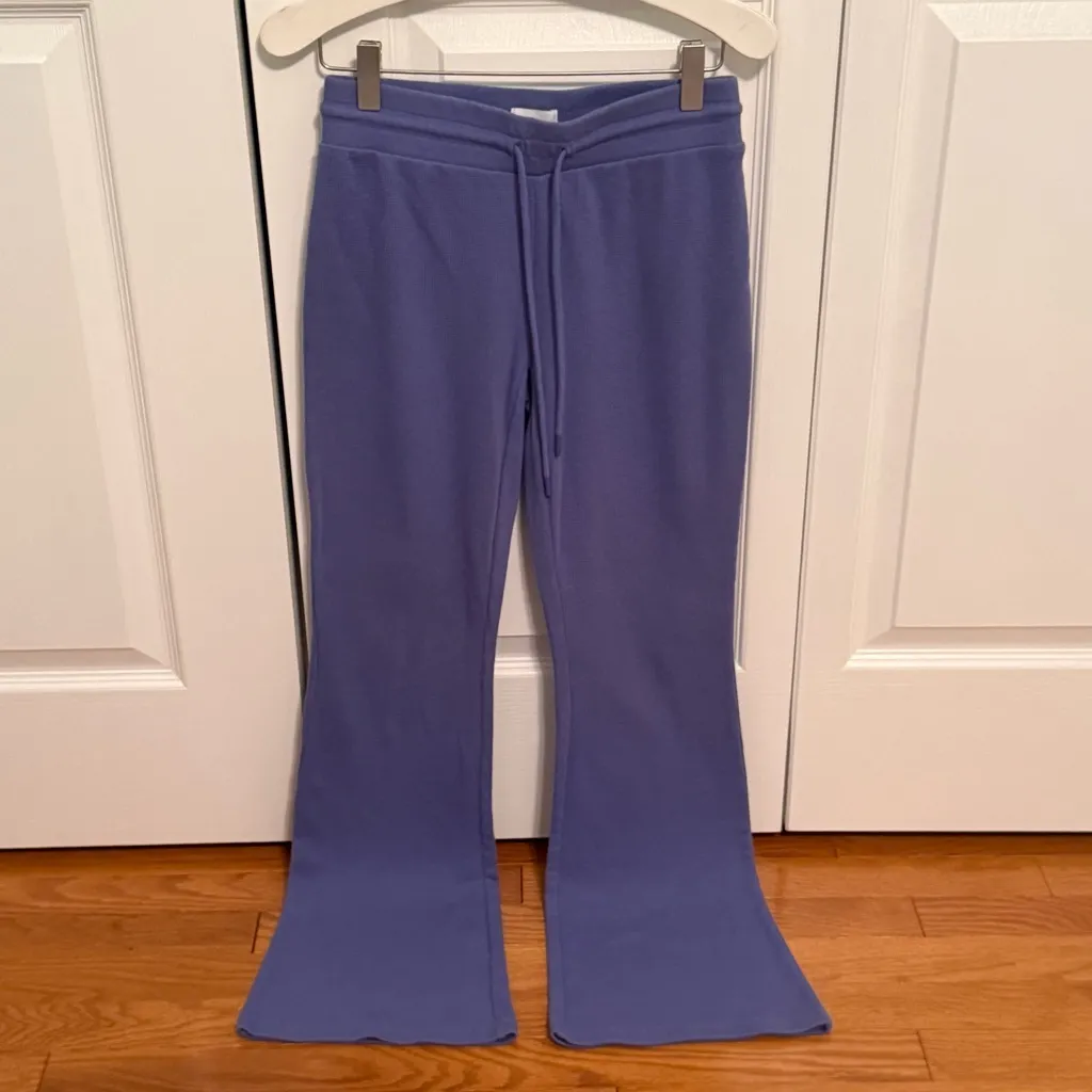 Aritzia  Sunday Best Baby Waffle Pant in Cornflower Blue - Image 2