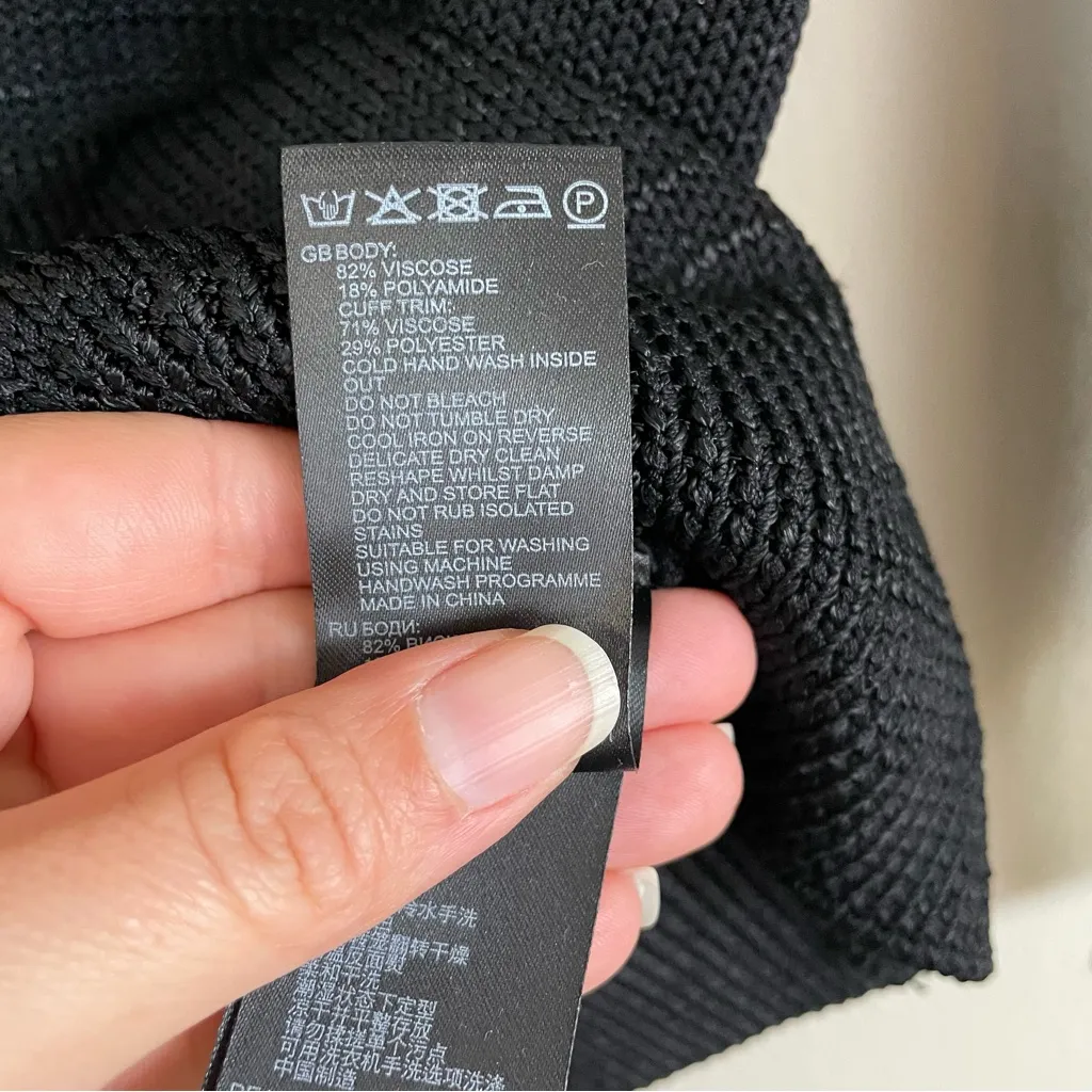 REISS Taylor V Neck Knit Top Size XS - Image 8