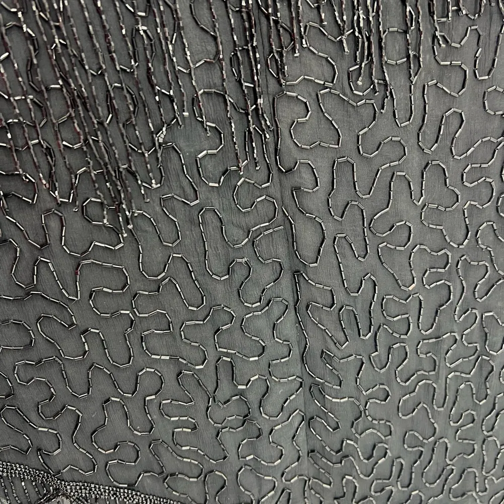 Scala beaded fringe silk dress formal cocktail party mother of the bride 2x Plus - Image 8