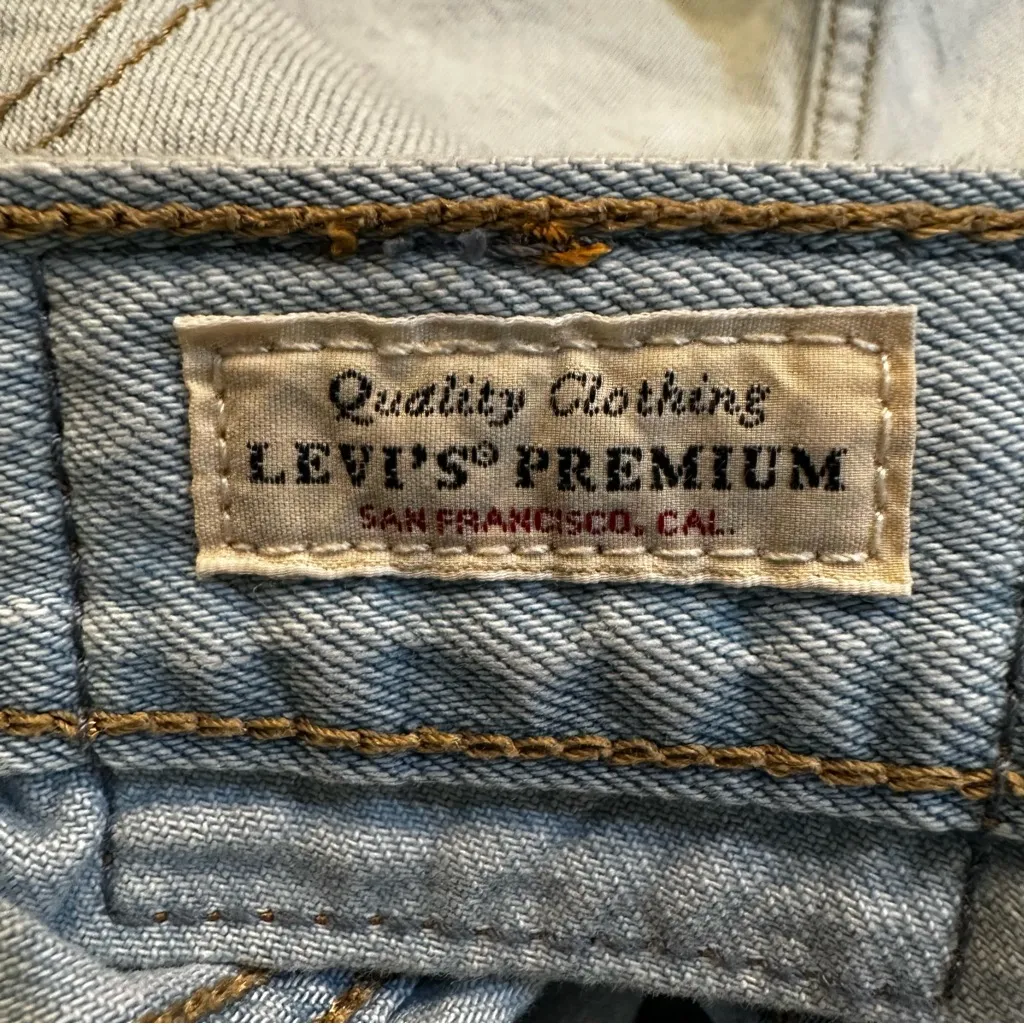 Levi's Women's High Loose Shorts Light Wash Baggy Relaxed High Rise Waist 24 - Image 12