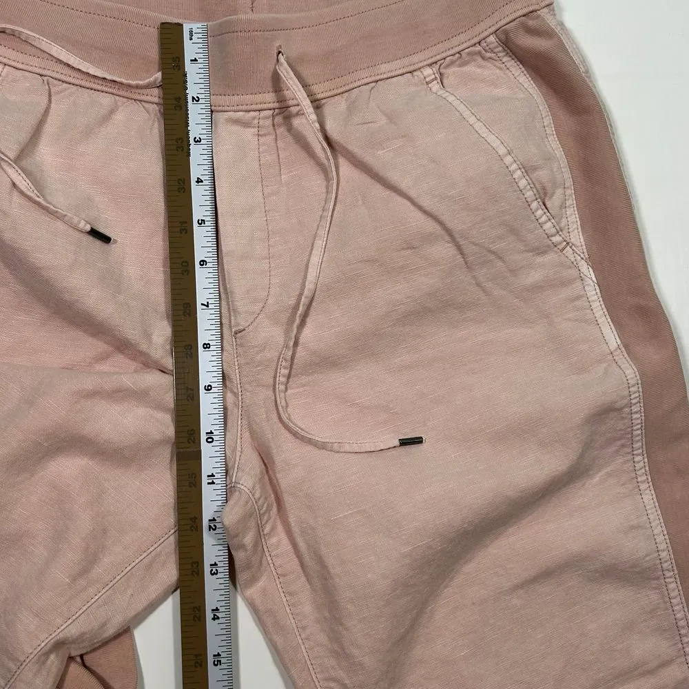EUC‎ Gap Linen Blend Jogger Sweatpants with Side Panels Beige Womens Medium - Image 7