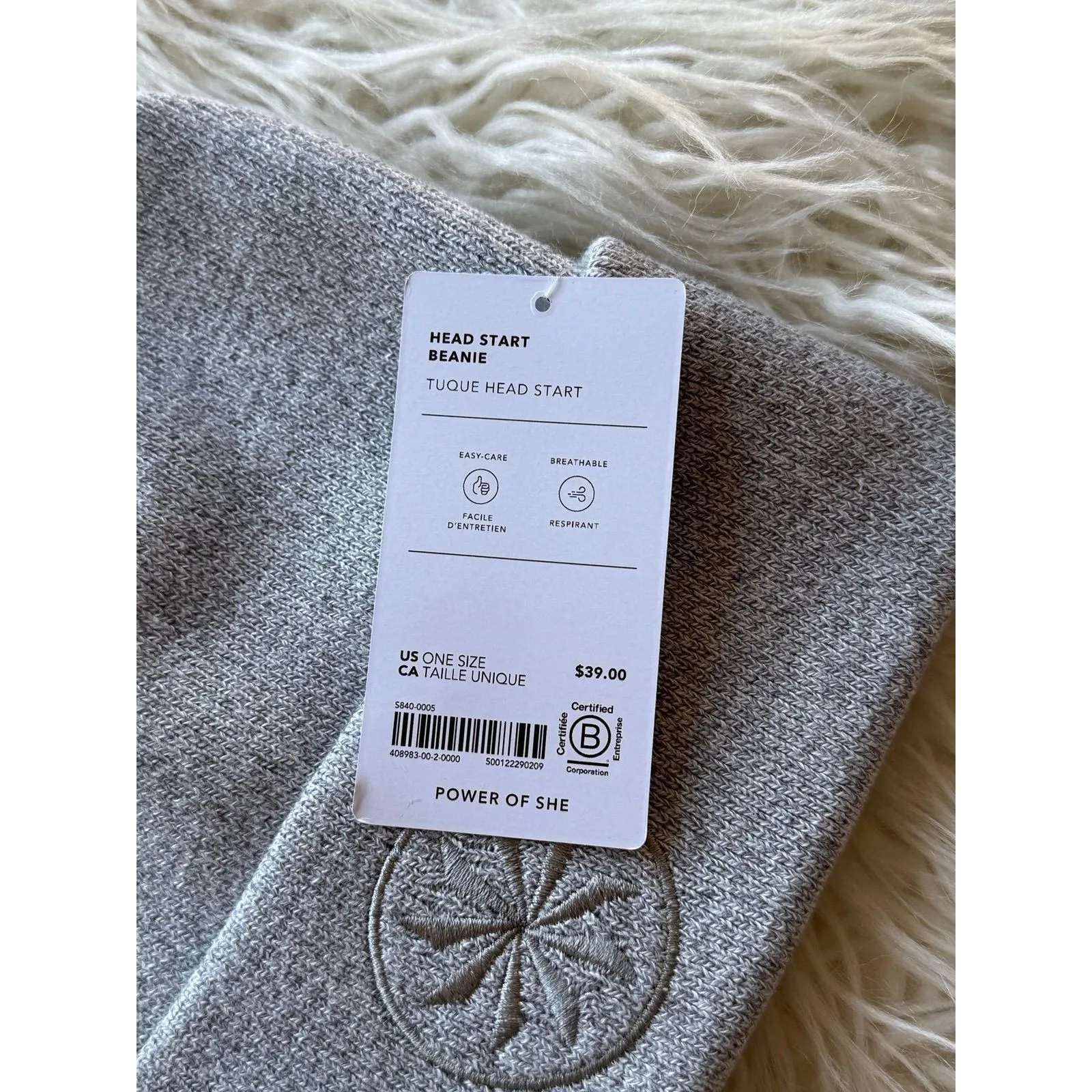 Athleta Headstart Beanie Grey One Size - Image 9