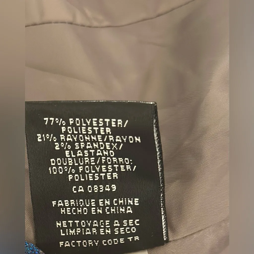 Nine West Black and White Plaid Blazer - Image 7