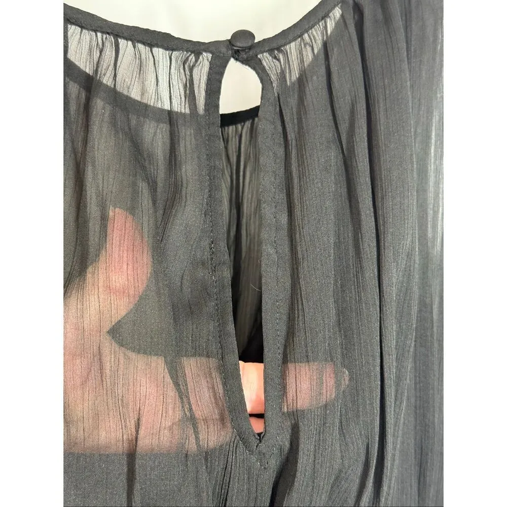 Abercrombie & Fitch Women dress black sheer overlay tank size small NWT - Image 7