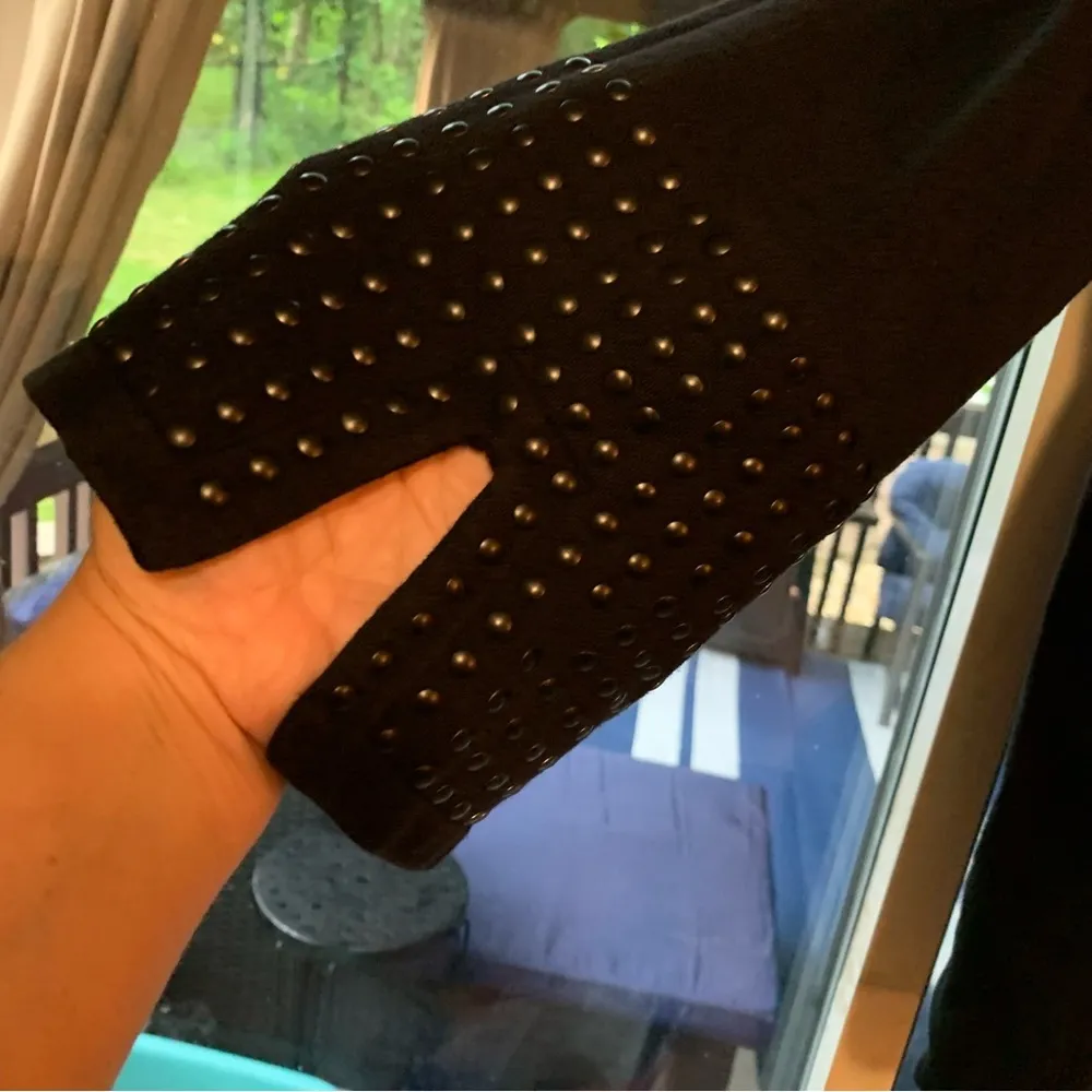 NIC+ZOE Black Knit Top - Image 5