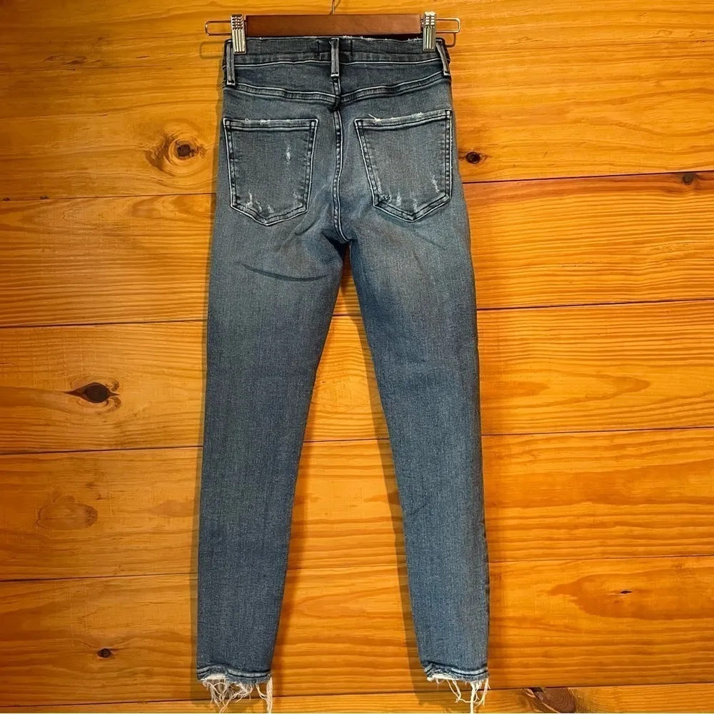 Agolde Sophie High Rise Skinny Crop Jeans in Paradox Distressed 24 - Image 3