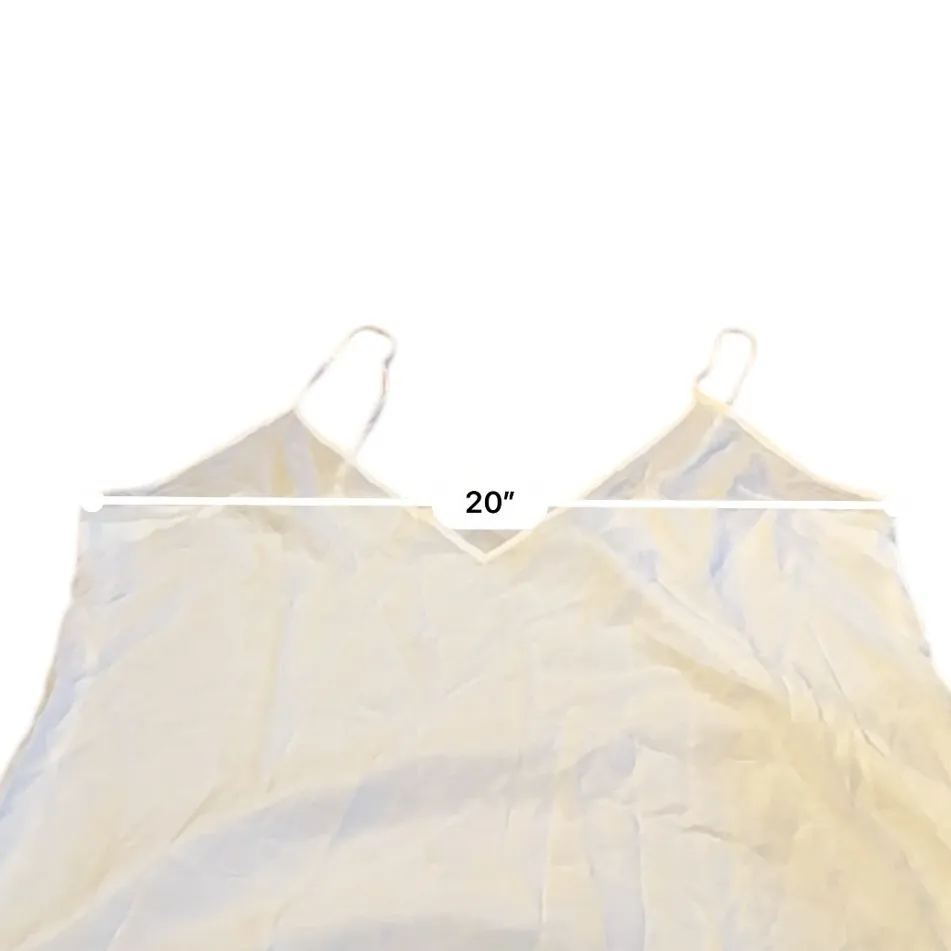 Free People Slip Dress Women's Size Medium White Spaghetti Strap Boho - Image 6