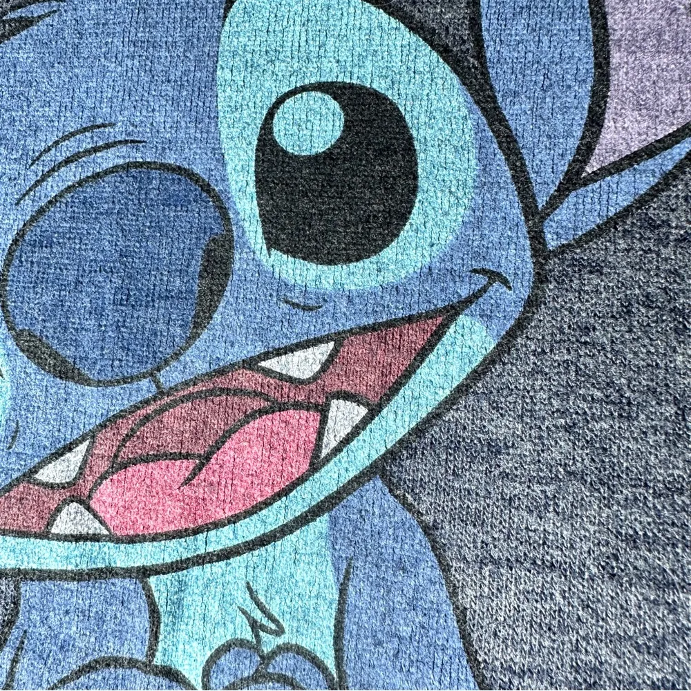 Disney Stitch Pullover Sweatshirt L Soft Crew Neck Long Sleeve Screen Graphic - Image 3