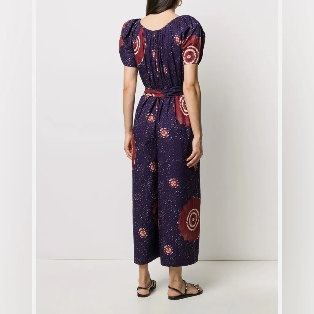 Ulla Johnson Perla Jumpsuit in the Midnight color and Sand Dollar print. - Image 5