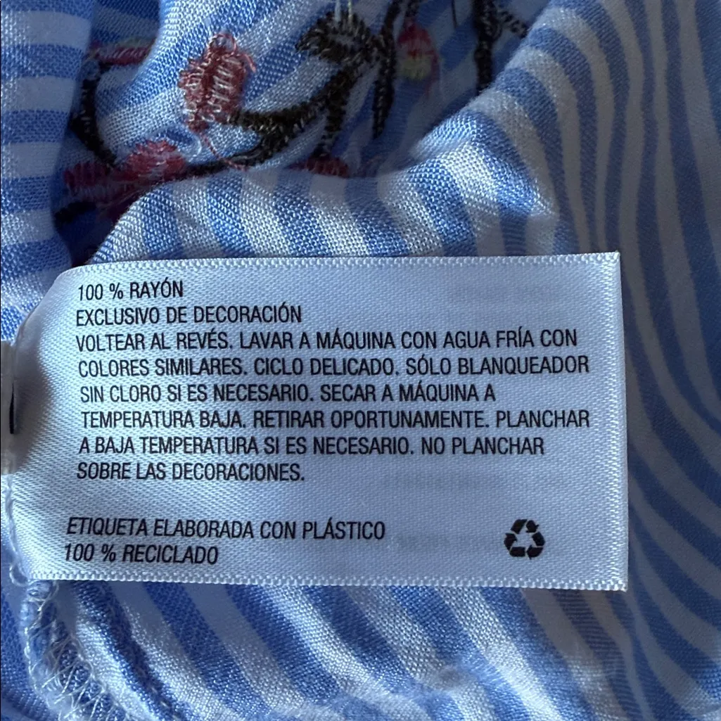 Xhilaration Embroidered Striped Crop Top - Image 8