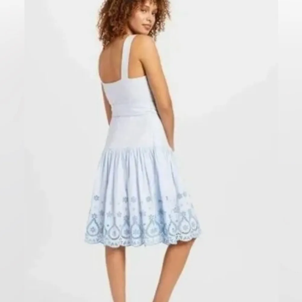 Draper James blue and white Eyelet
Embroidered Dress size 6 - Image 5