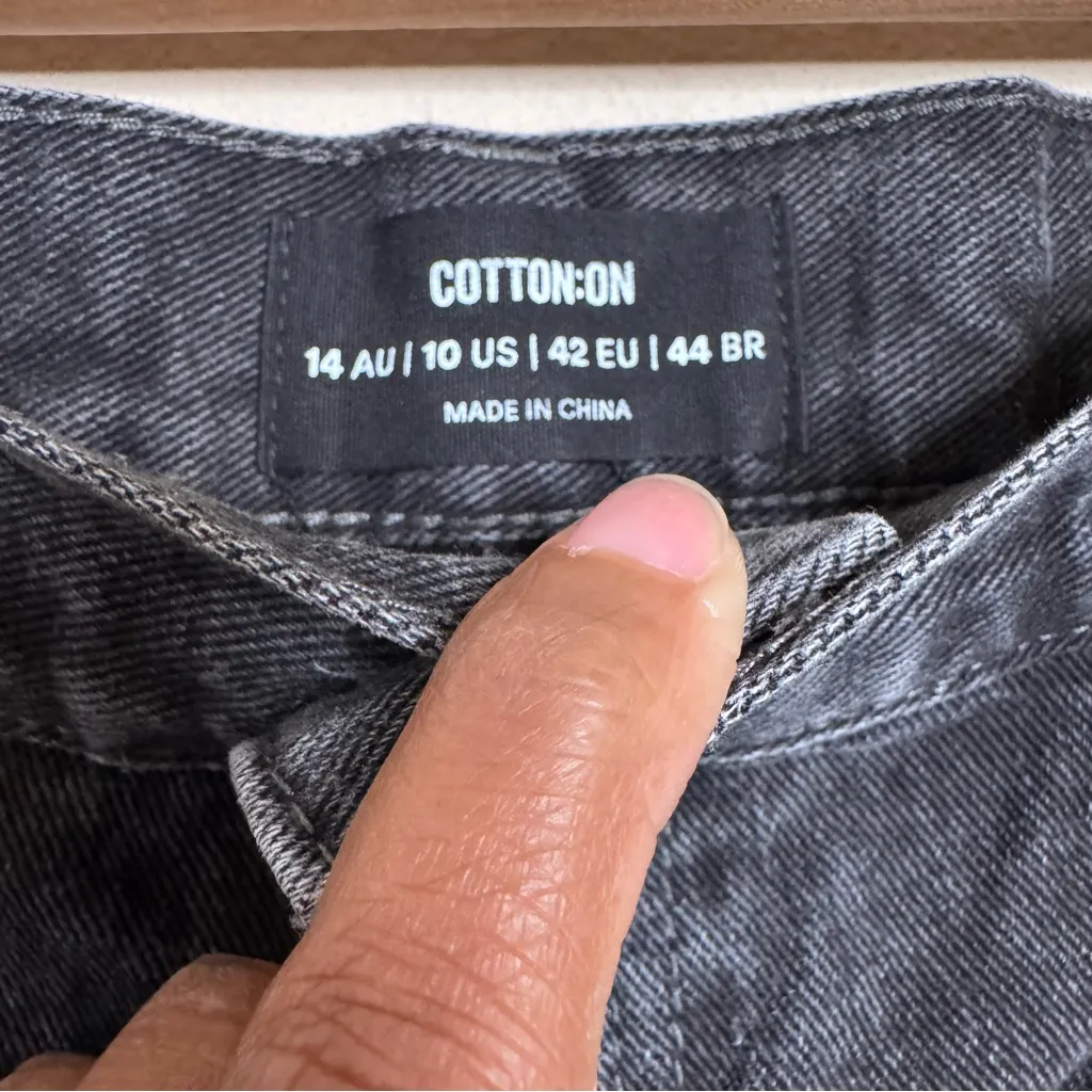 Cotton On High A Line Denim Cut Off Shorts - Image 3