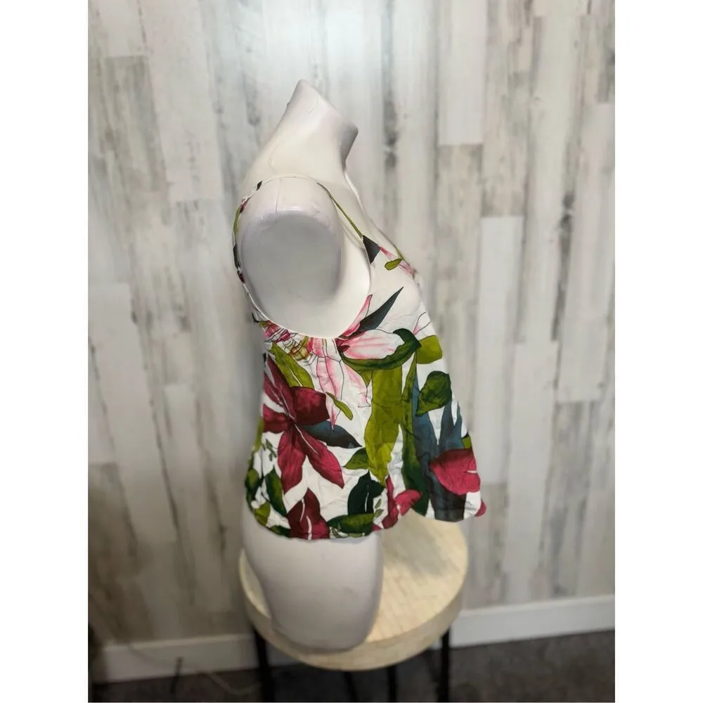Akira Floral Spaghetti Strap Top Women’s Size S - Image 3