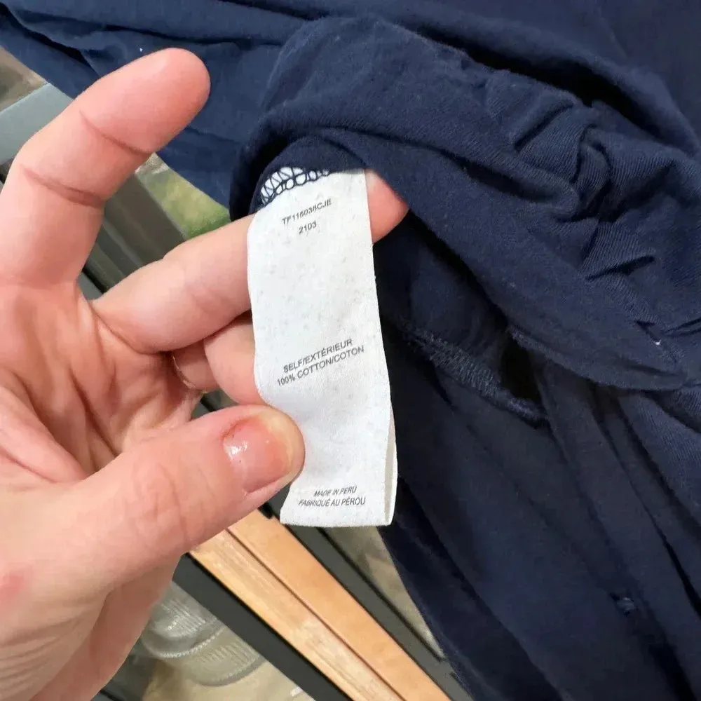 Derek Lam 10 Crosby navy Landry Twist-Front Jersey midi Dress sleeveless knot - Image 4