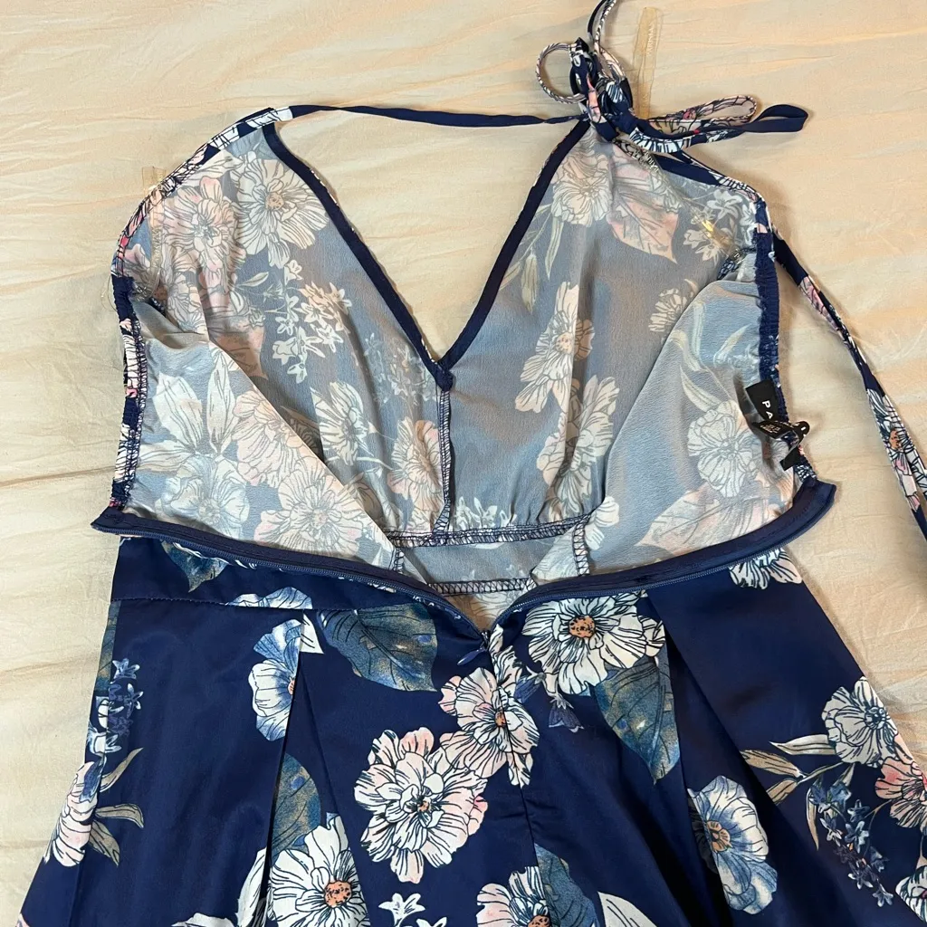 Parisian Works Pink and‎ Blue Maxi Sundress Sleeveless Size 6 Tall US - Image 9