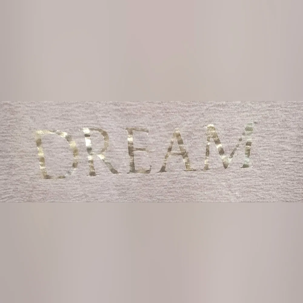 Victoria's Secret Sleep Shirt SZ M Purple "DREAM" Lounge Wear Top - Image 2