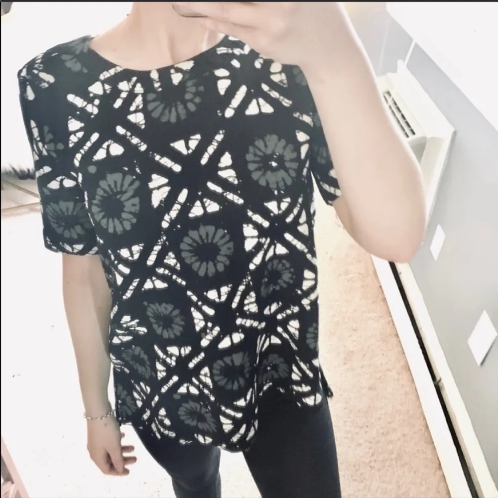 NWT madewell black floral high low top - Image 4