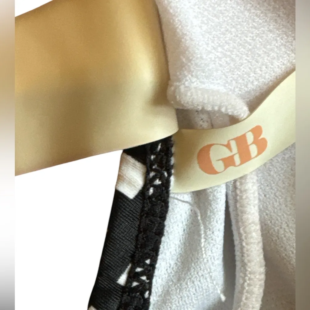 GB  Black/White Gingham Bikini Top Removable Pads Women’s‎ Size XS Swimwear - Image 7