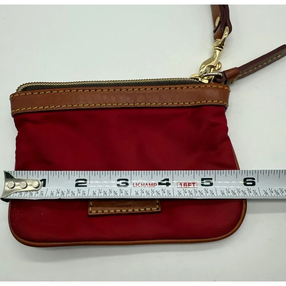 Dooney & Bourke Slim Wristlet Red Leather Trim‎ - Image 6