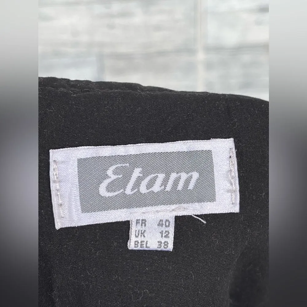 Etam asymmetrical handkerchief hem size 8 Black - Image 6