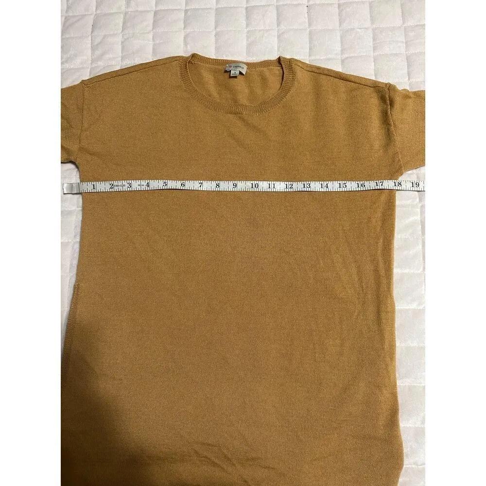 Cremieux Wool Blend Tunic Sweater Women's Size Small Long-Sleeve Soft Neutral - Image 7