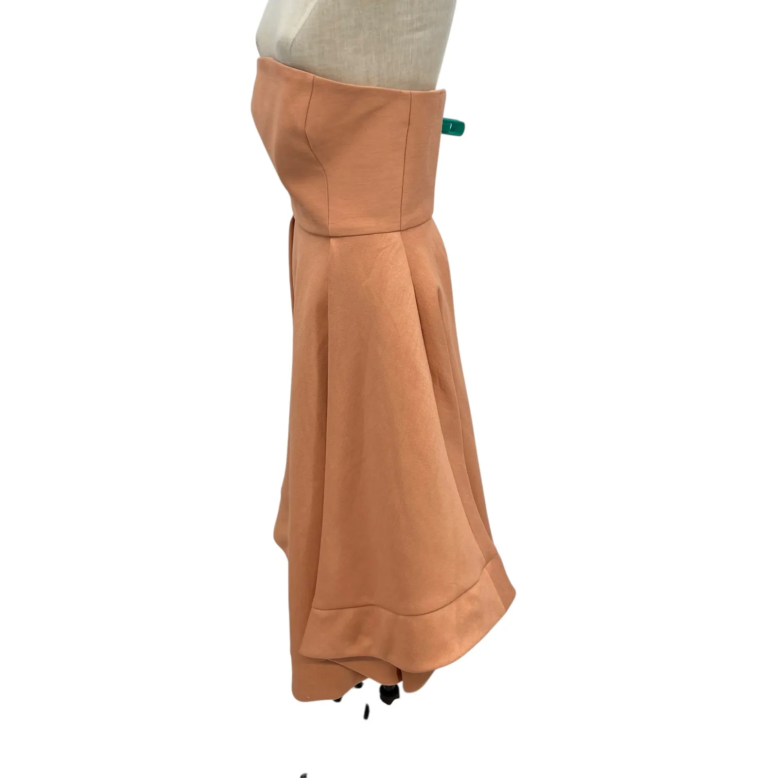 C/meo Collective Entice Making Waves Biscuit Dress Strapless Peach Size Medium - Image 8