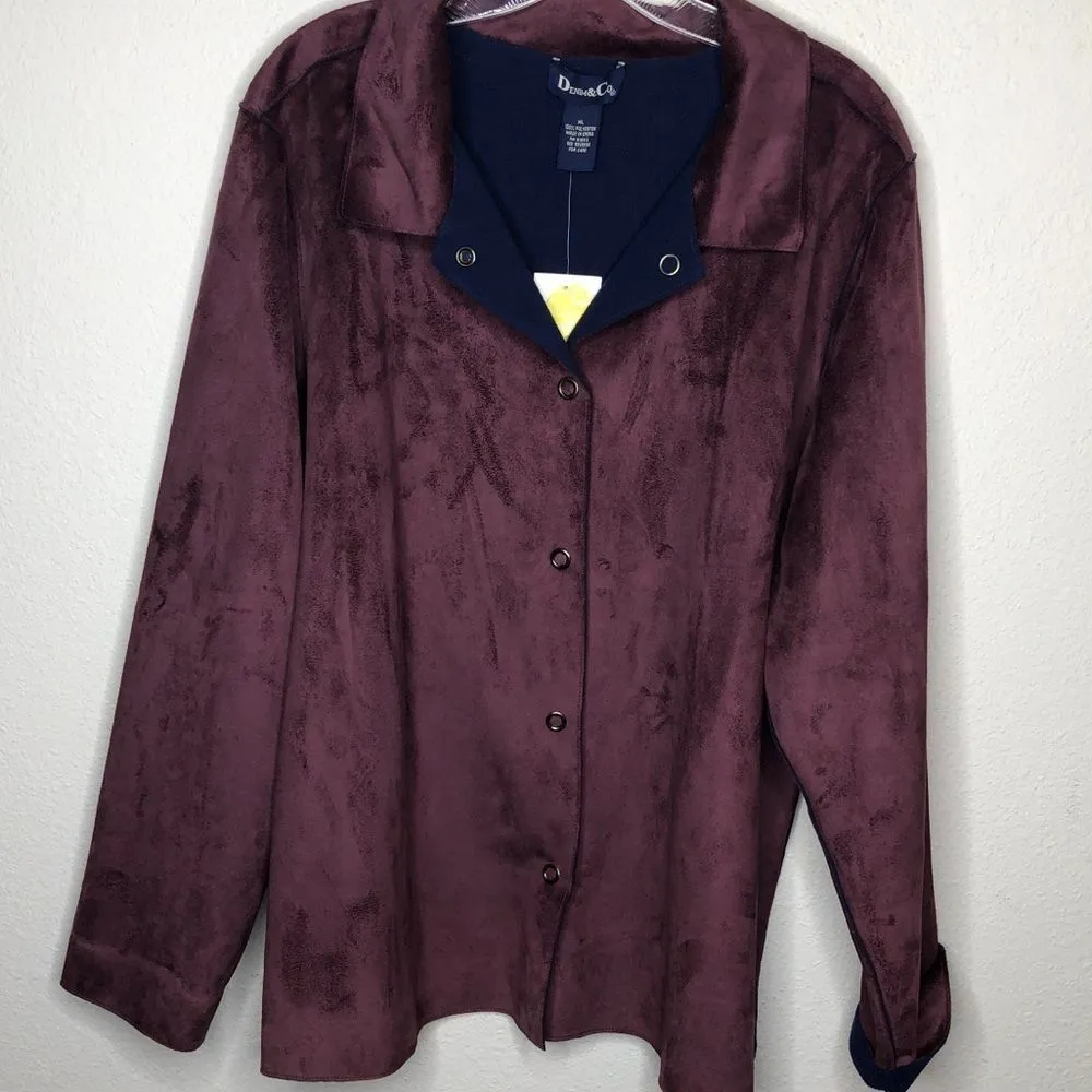 Denim &‎ Co. Fuzzy Jacket nwt Size XL - Image 6