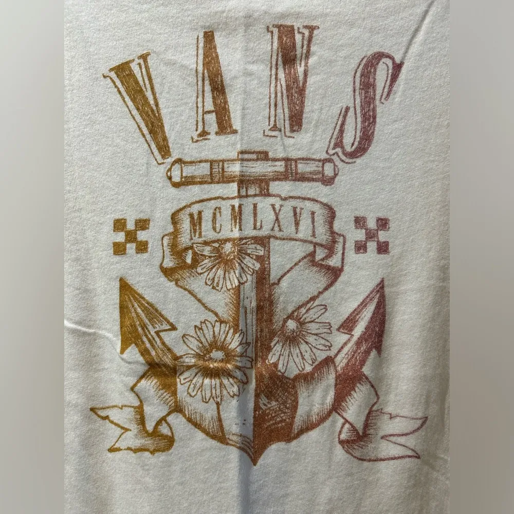 Vans Off The Wall Tee Top Shirt L/S Soft Cotton Women’s Ladies Size Lg - VTG - Image 2
