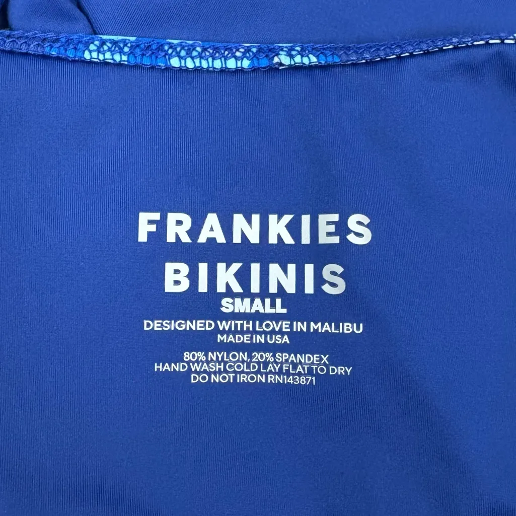 NWT Frankies Bikinis Peace Strapless Bikini Top Amulet - Image 3