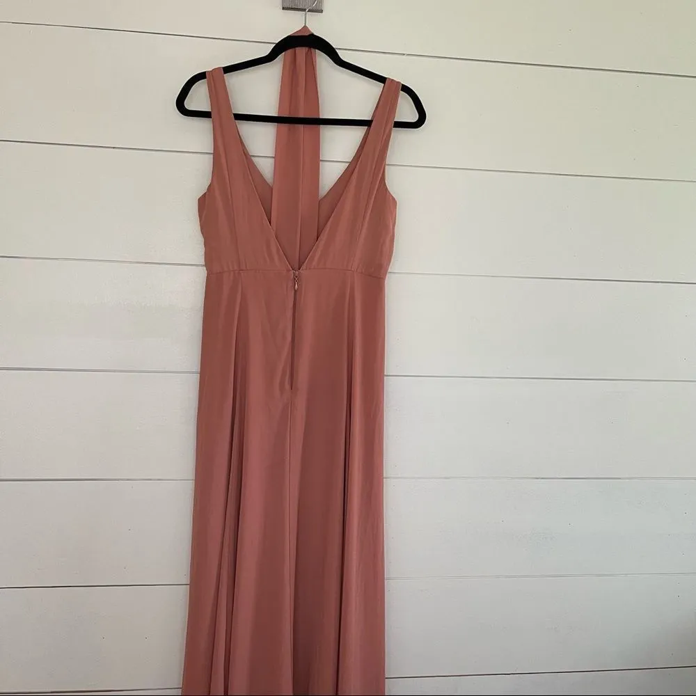 Show Me Your Mumu Jen Maxi Dress Rustic Mauve Crisp - Image 4