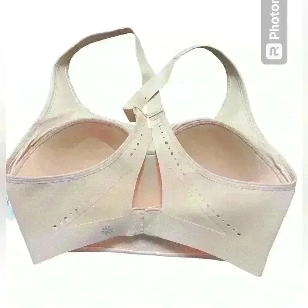 Athleta Phenomena workout bra sleek fabric patented pad support. 32DD.‎ NWT - Image 2