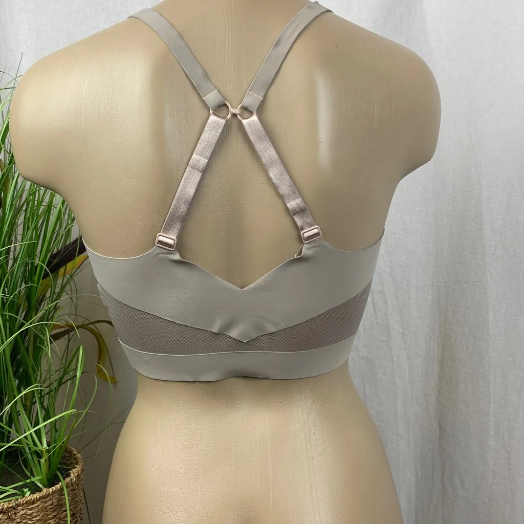 True & Co Nude Wire Free Bralette Bra L Tan Size L - Image 4