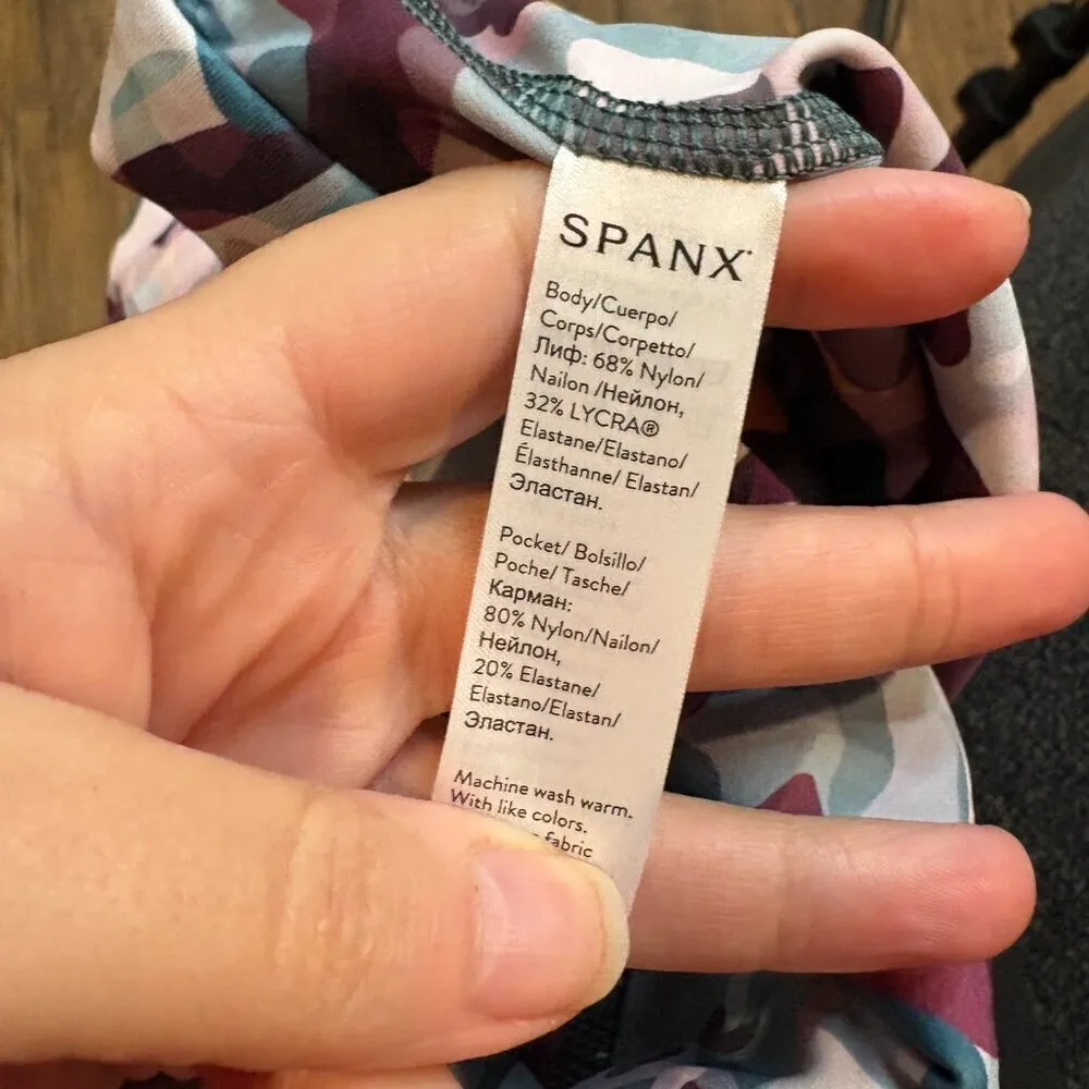 Spanx Ruby Multi Painted Camo Booty Boost Printed 7/8 Leggings - Image 6